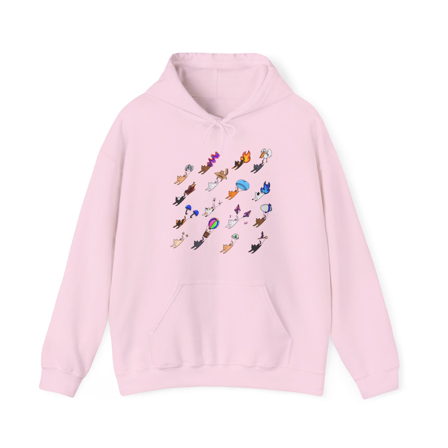 Cats Flying Hoodie