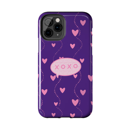 XOXO Pink Heart Phone Case (iPhone)