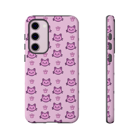 Pink Cat Kawaii Phone Case (Google and Samsung)