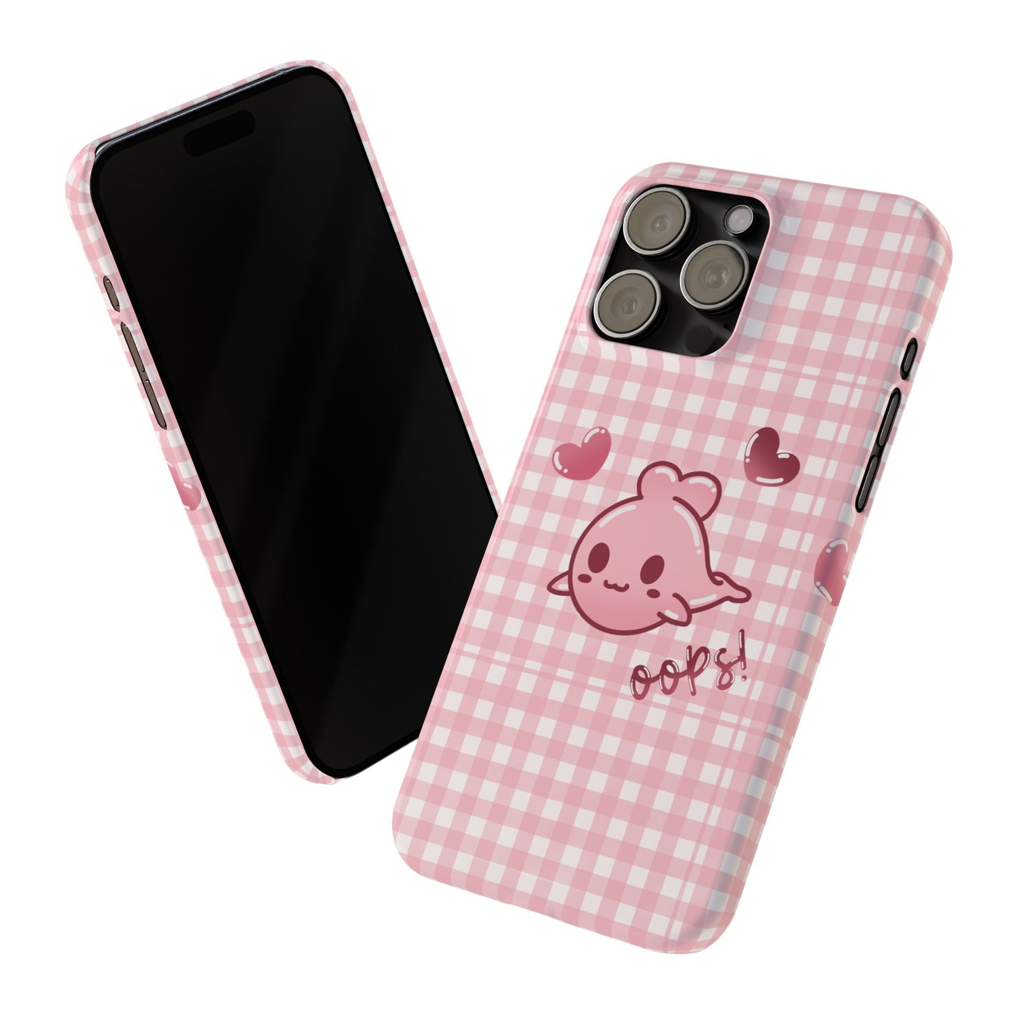 Oops Baby Heart-Head Seal Phone Case (iPhone)