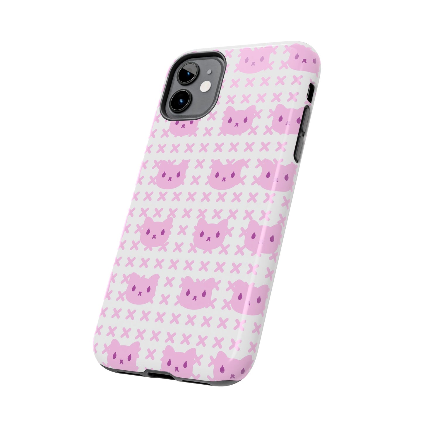 Pink X Cat Phone Case (iPhone)