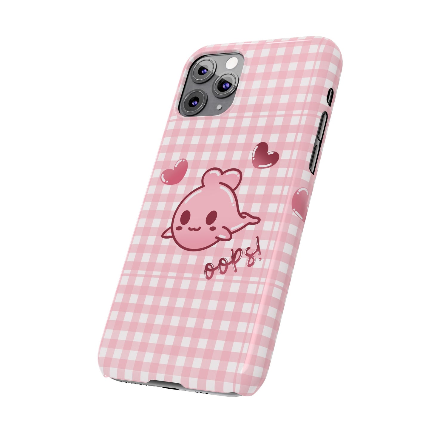 Oops Baby Heart-Head Seal Phone Case (iPhone)