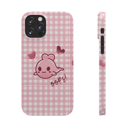 Oops Baby Heart-Head Seal Phone Case (iPhone)