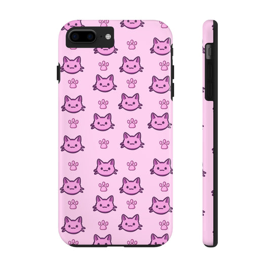 Pink Cat Kawaii Phone Case (iPhone)