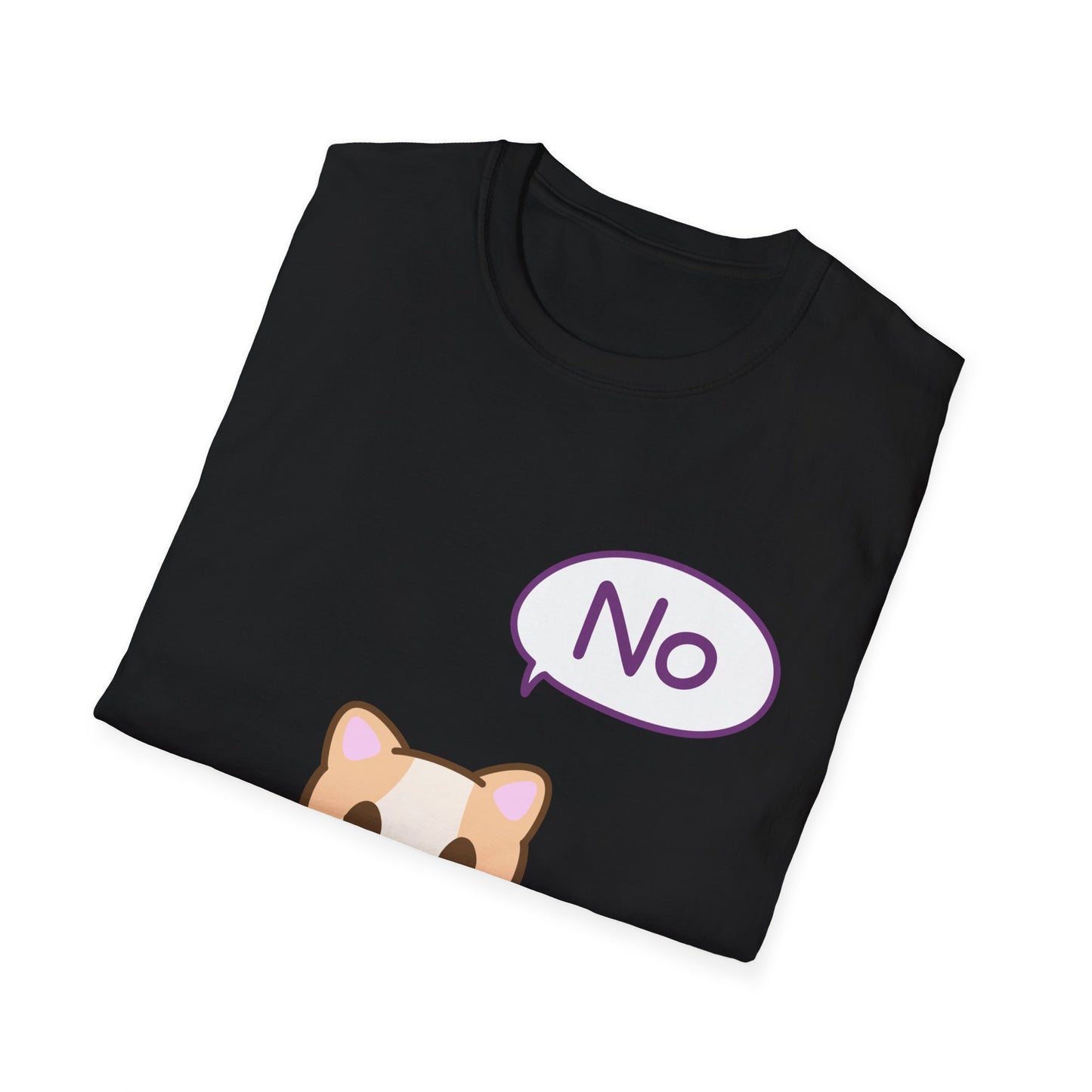 Silly Cat Saying No T Shirt