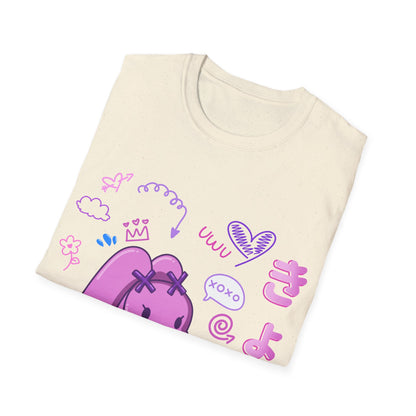 Harajuku Pink Graffiti X Bunny T Shirt