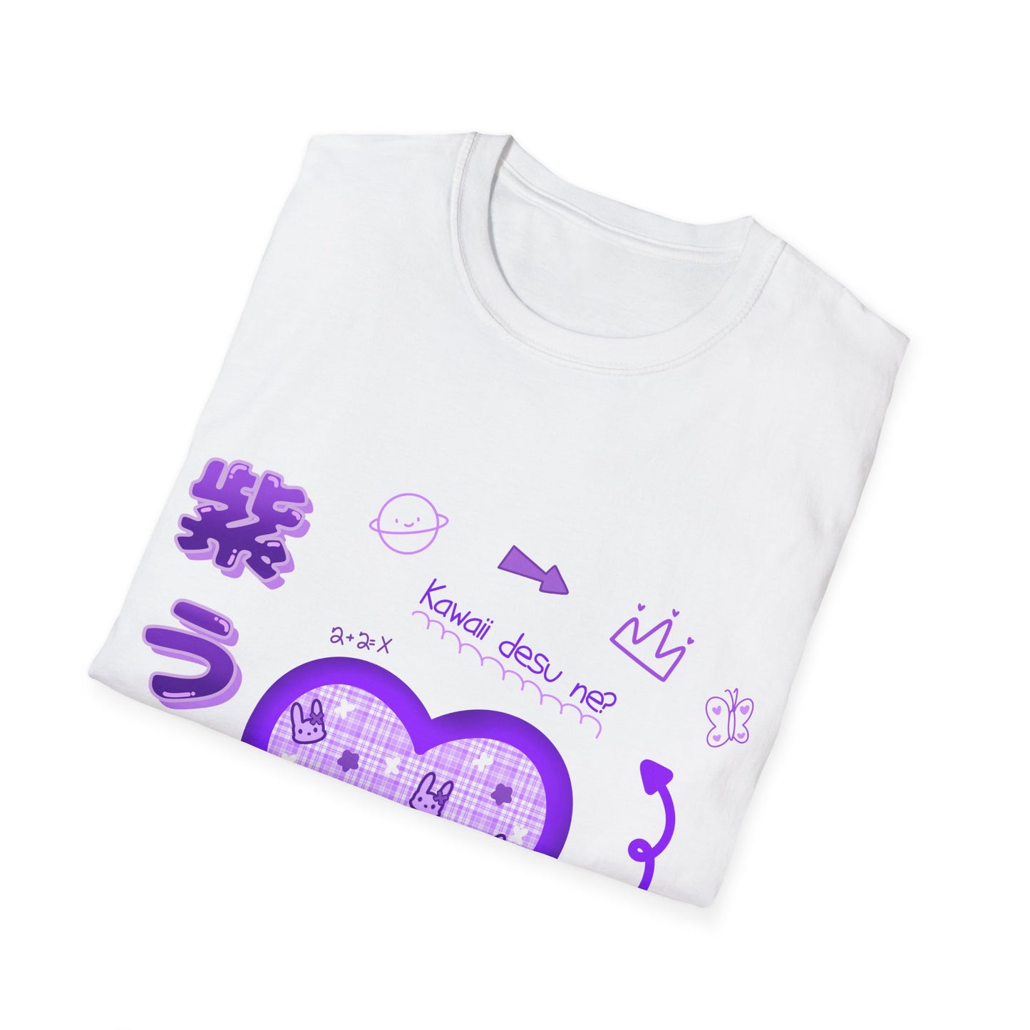 Kawaii Desu Ne Purple X Bunnies T Shirt