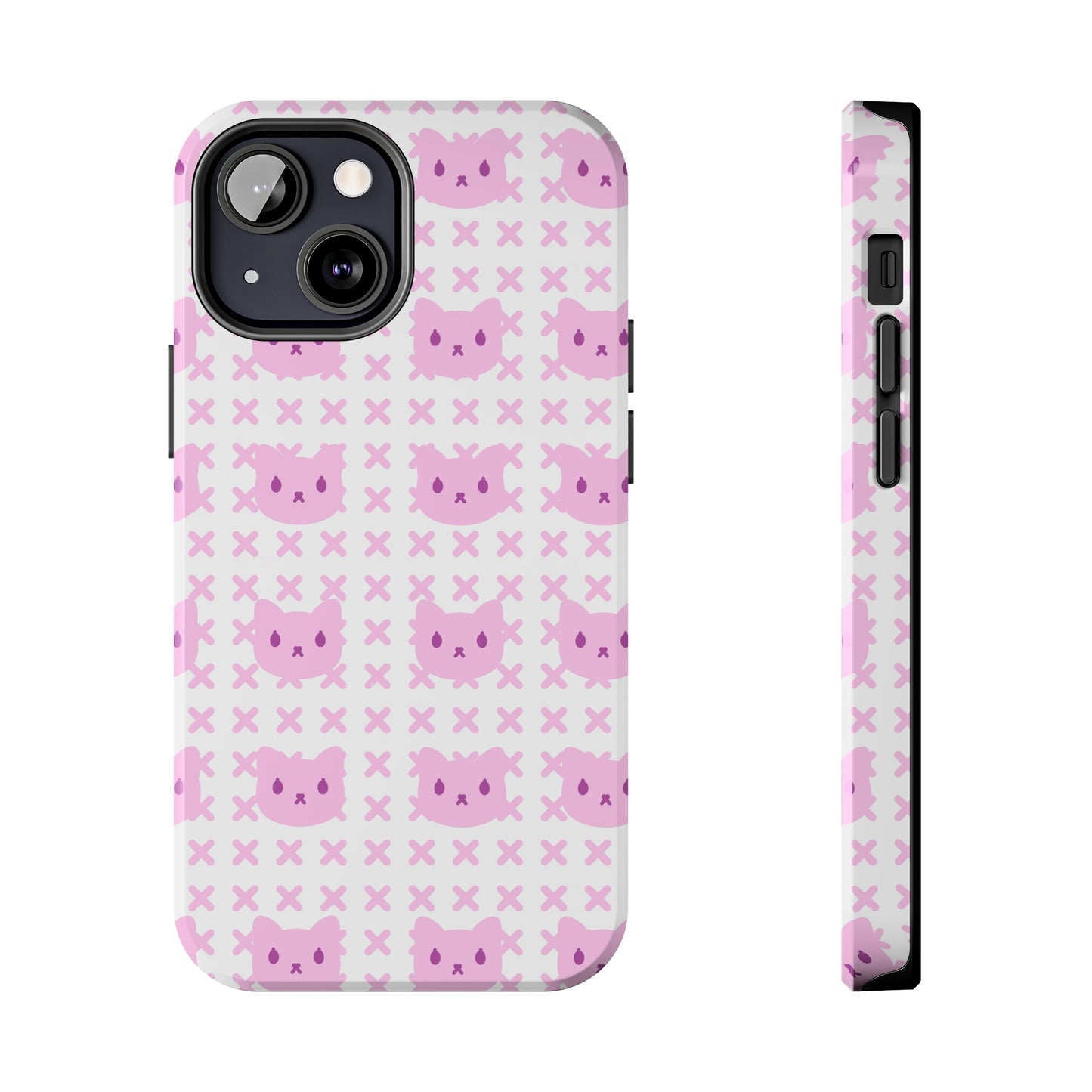 Pink X Cat Phone Case (iPhone)