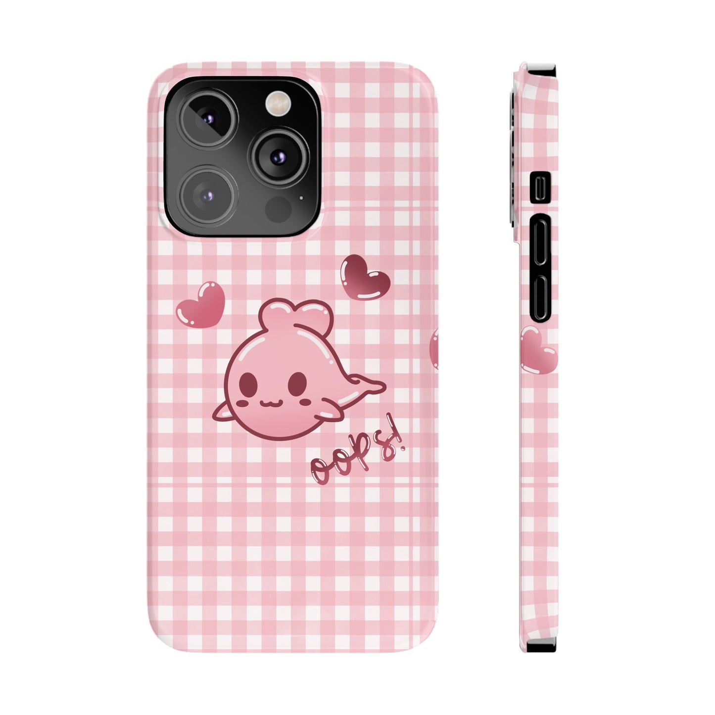 Oops Baby Heart-Head Seal Phone Case (iPhone)