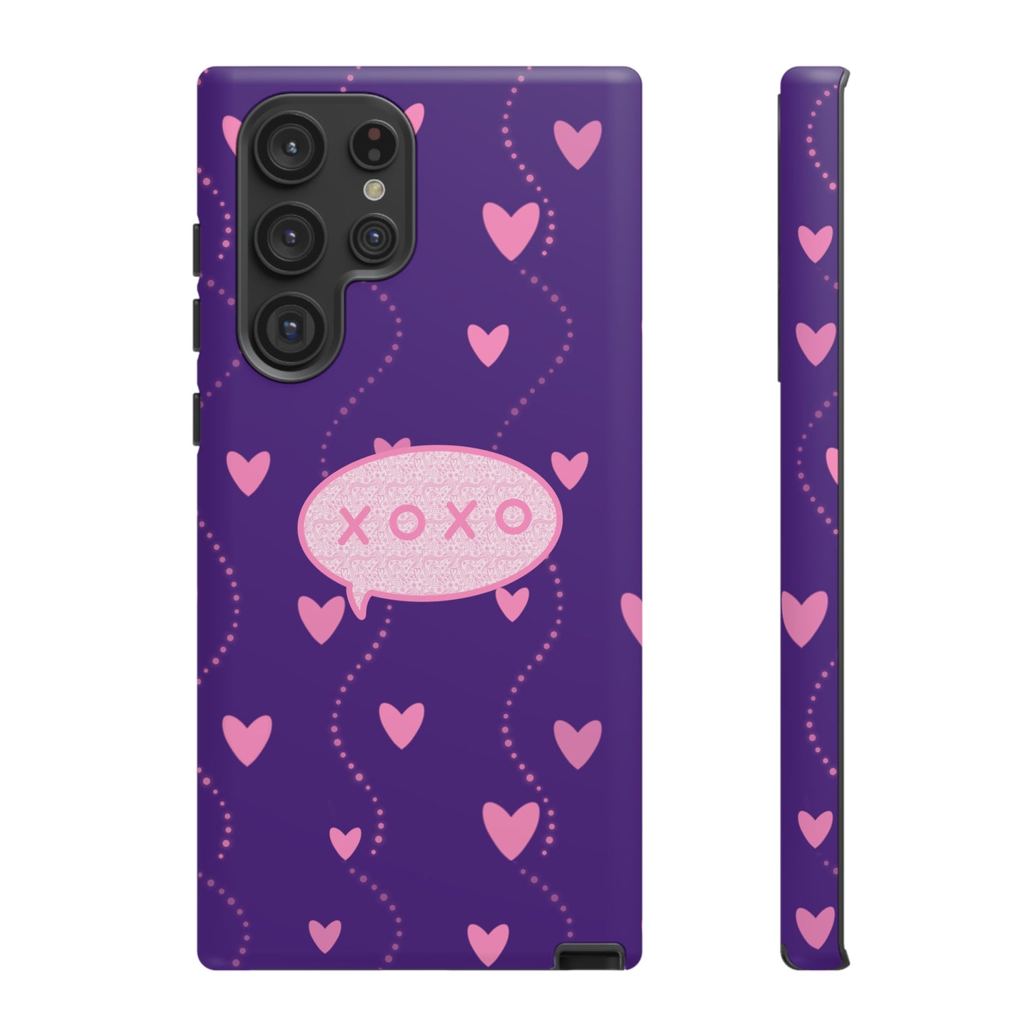 XOXO Pink Heart Phone Case (Google and Samsung)