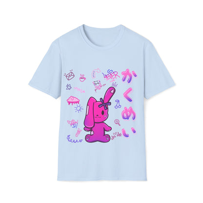 Hot Pink Harajuku X Bunny T Shirt