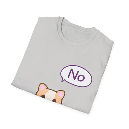 Silly Cat Saying No T Shirt