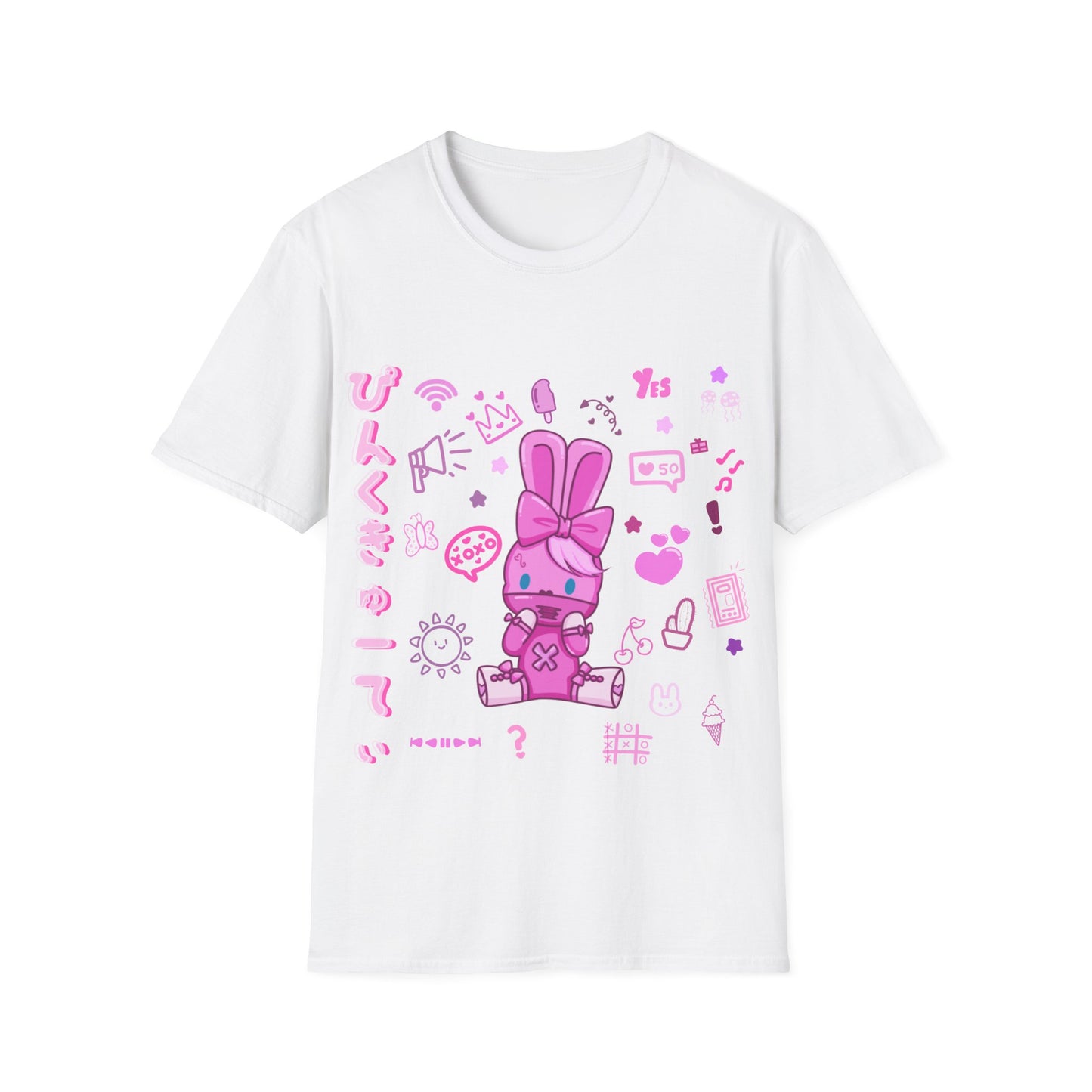 Pink Harajuku X Bunny T Shirt