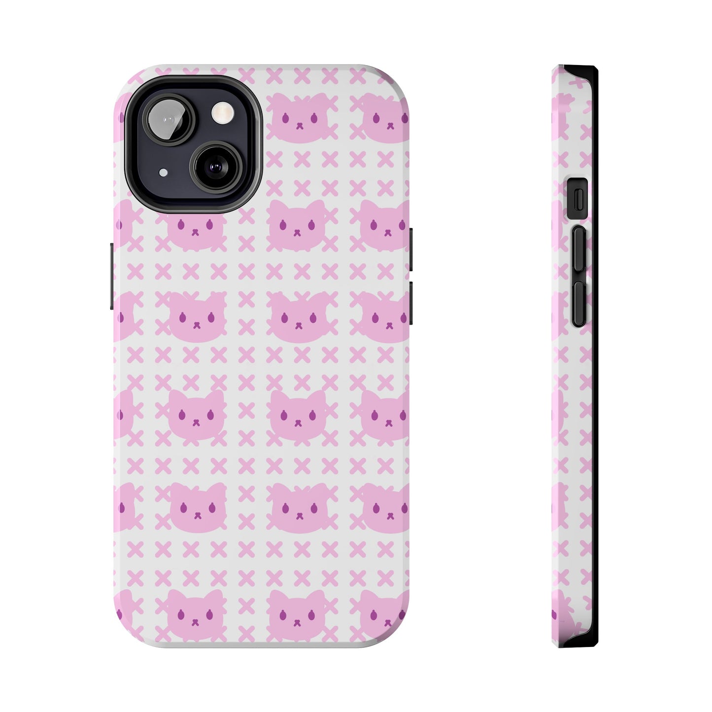 Pink X Cat Phone Case (iPhone)