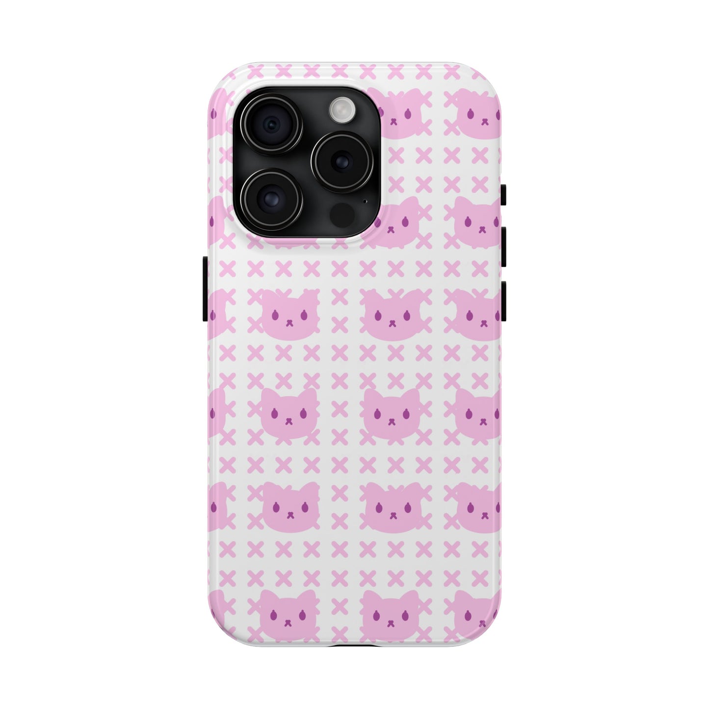 Pink X Cat Phone Case (iPhone)