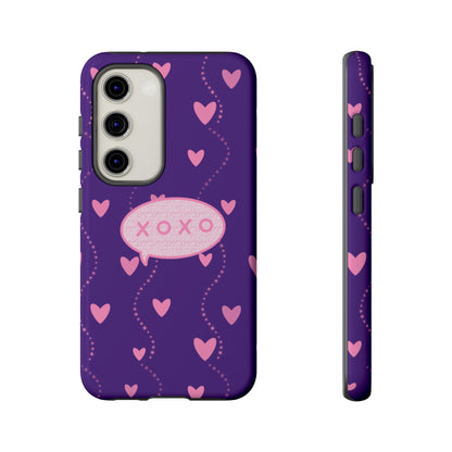 XOXO Pink Heart Phone Case (Google and Samsung)