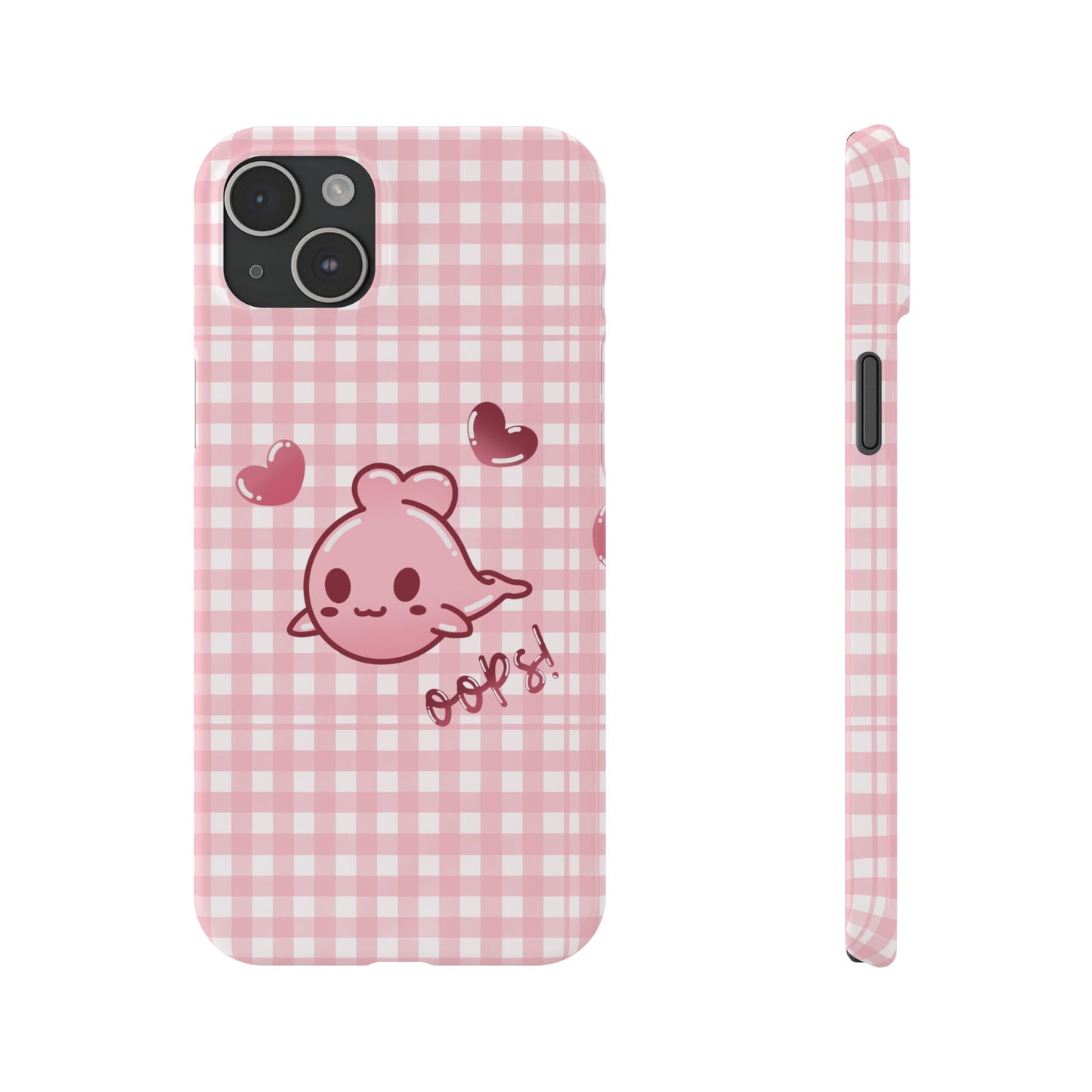 Oops Baby Heart-Head Seal Phone Case (iPhone)