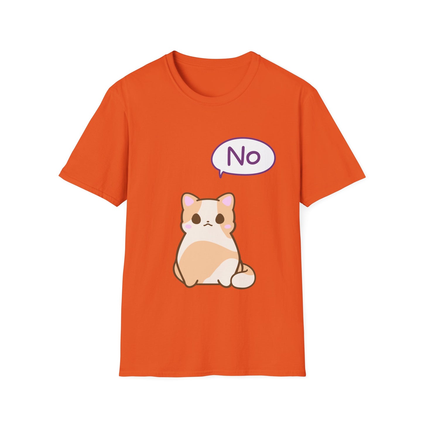 Silly Cat Saying No T Shirt