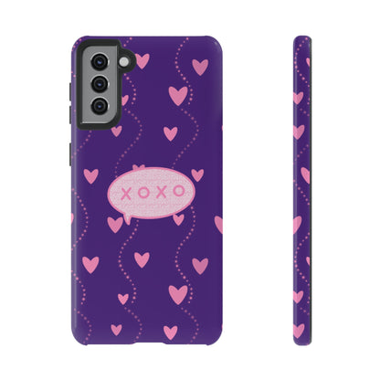 XOXO Pink Heart Phone Case (Google and Samsung)