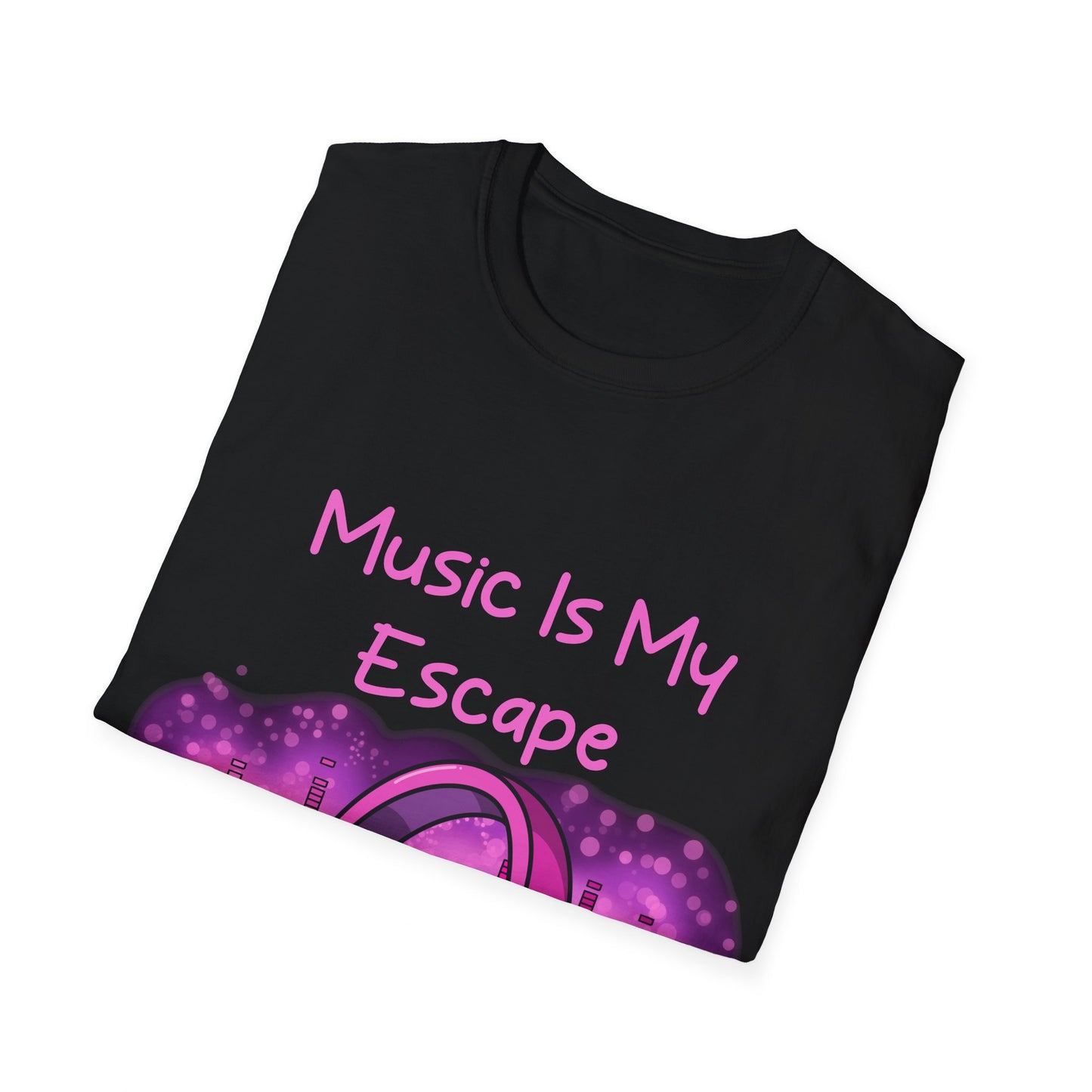 Music Is My Escape Pink Aesthetic T Shirt