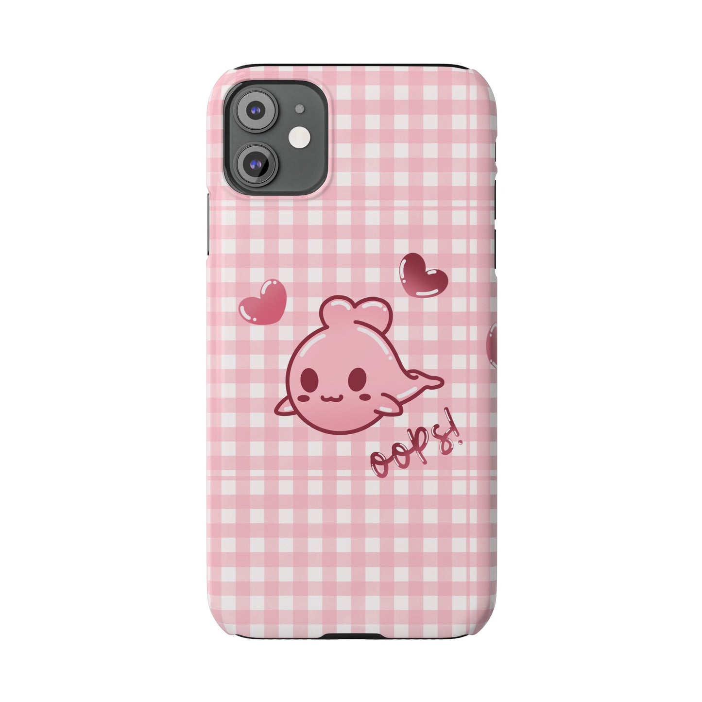 Oops Baby Heart-Head Seal Phone Case (iPhone)