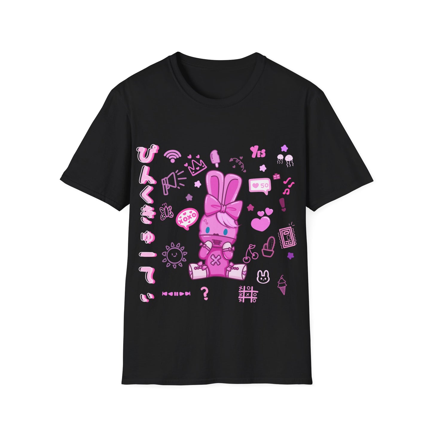 Pink Harajuku X Bunny T Shirt