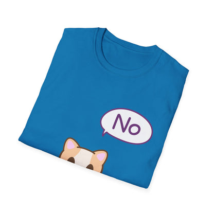 Silly Cat Saying No T Shirt