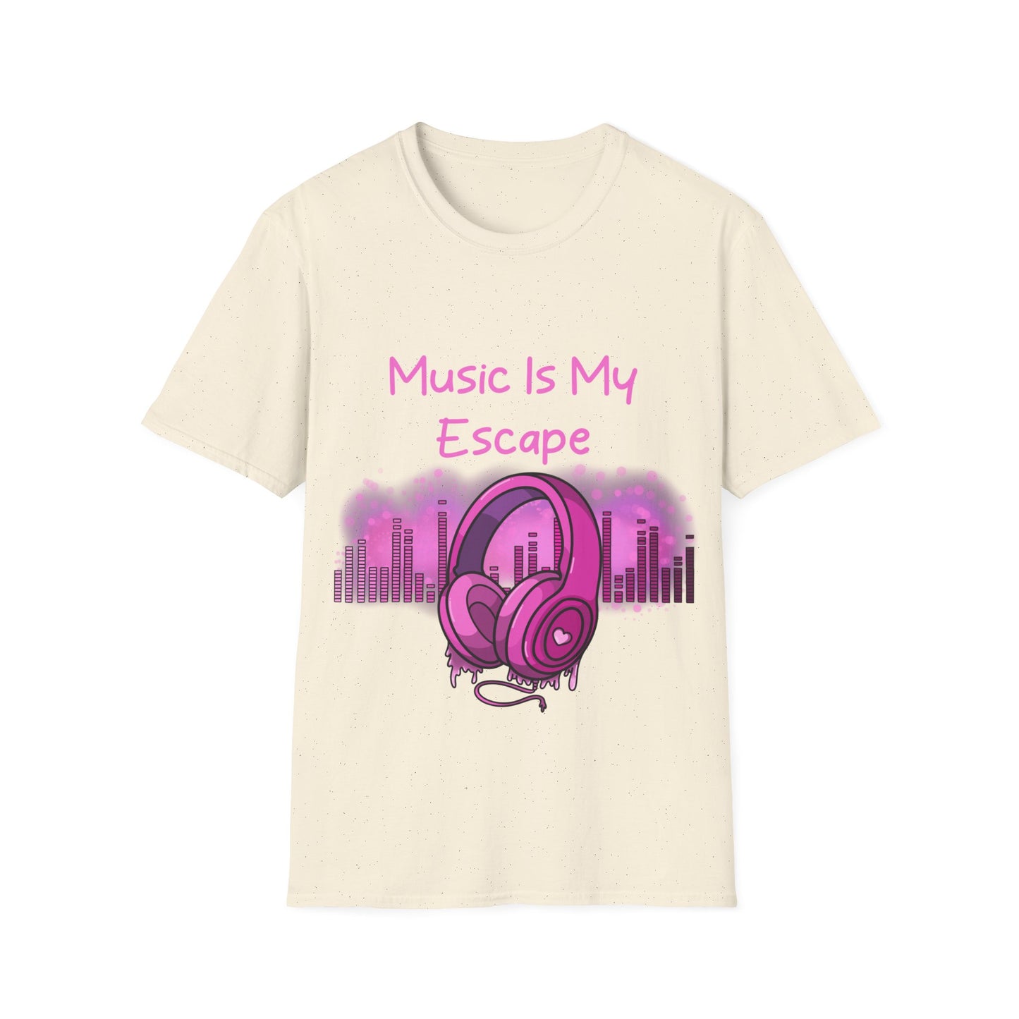 Music Is My Escape Pink Aesthetic T Shirt