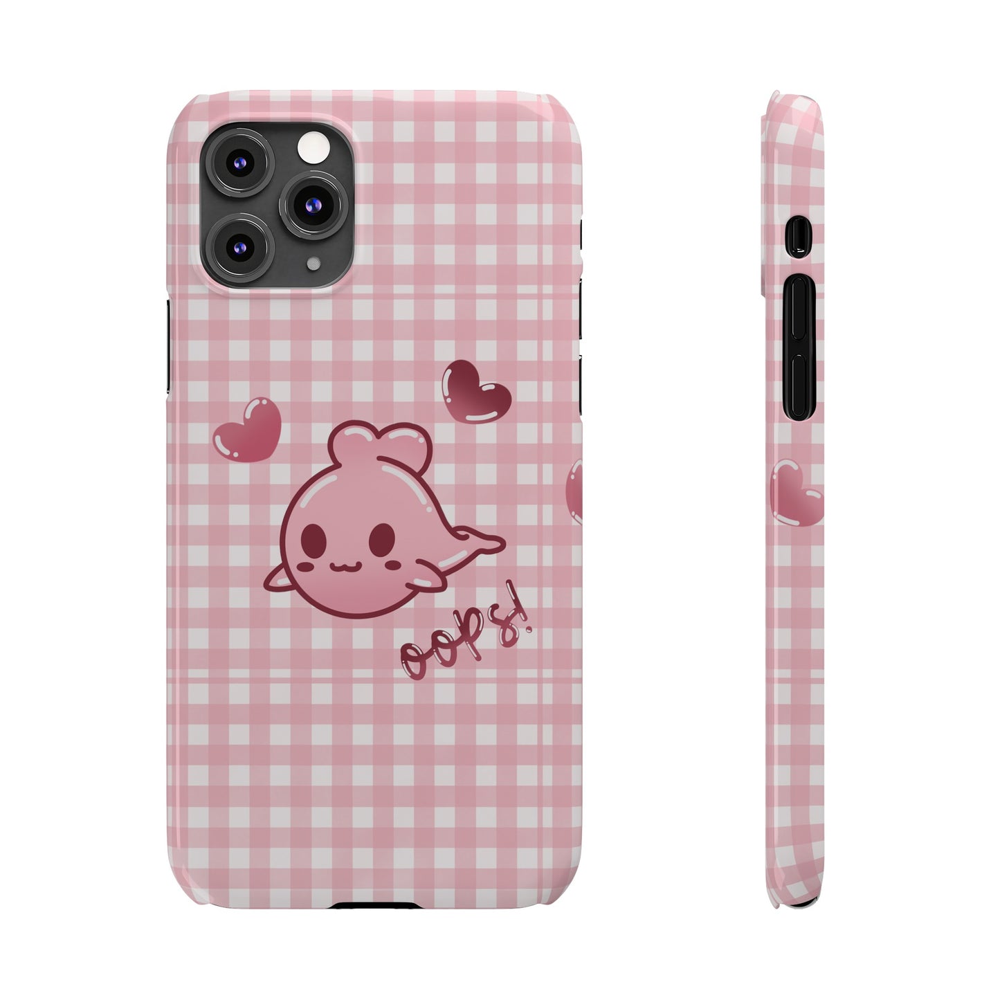 Oops Baby Heart-Head Seal Phone Case (iPhone)