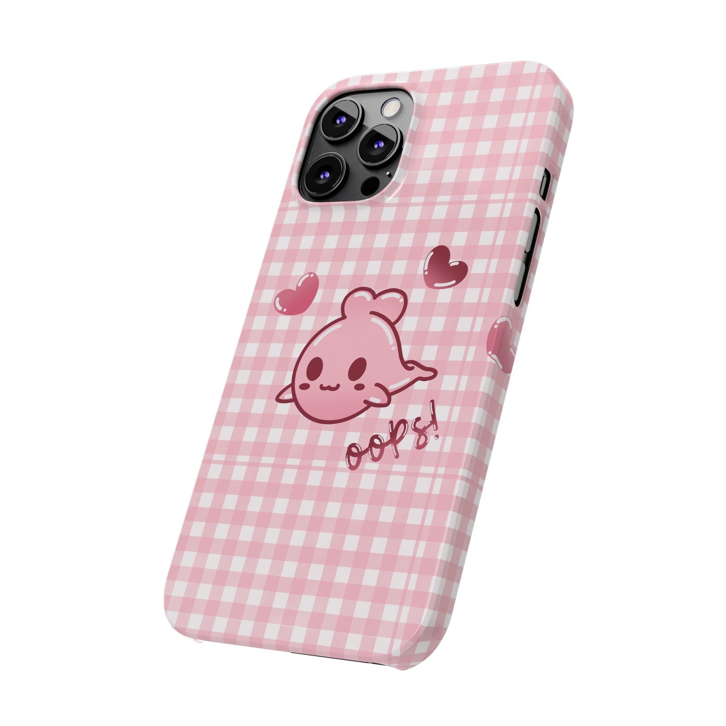 Oops Baby Heart-Head Seal Phone Case (iPhone)