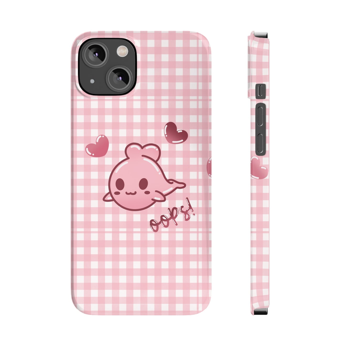 Oops Baby Heart-Head Seal Phone Case (iPhone)