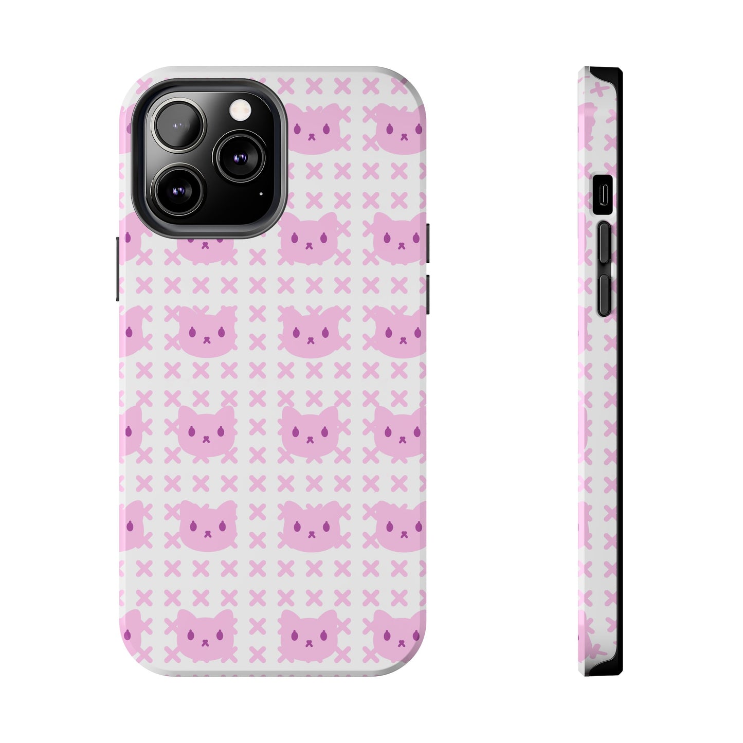 Pink X Cat Phone Case (iPhone)