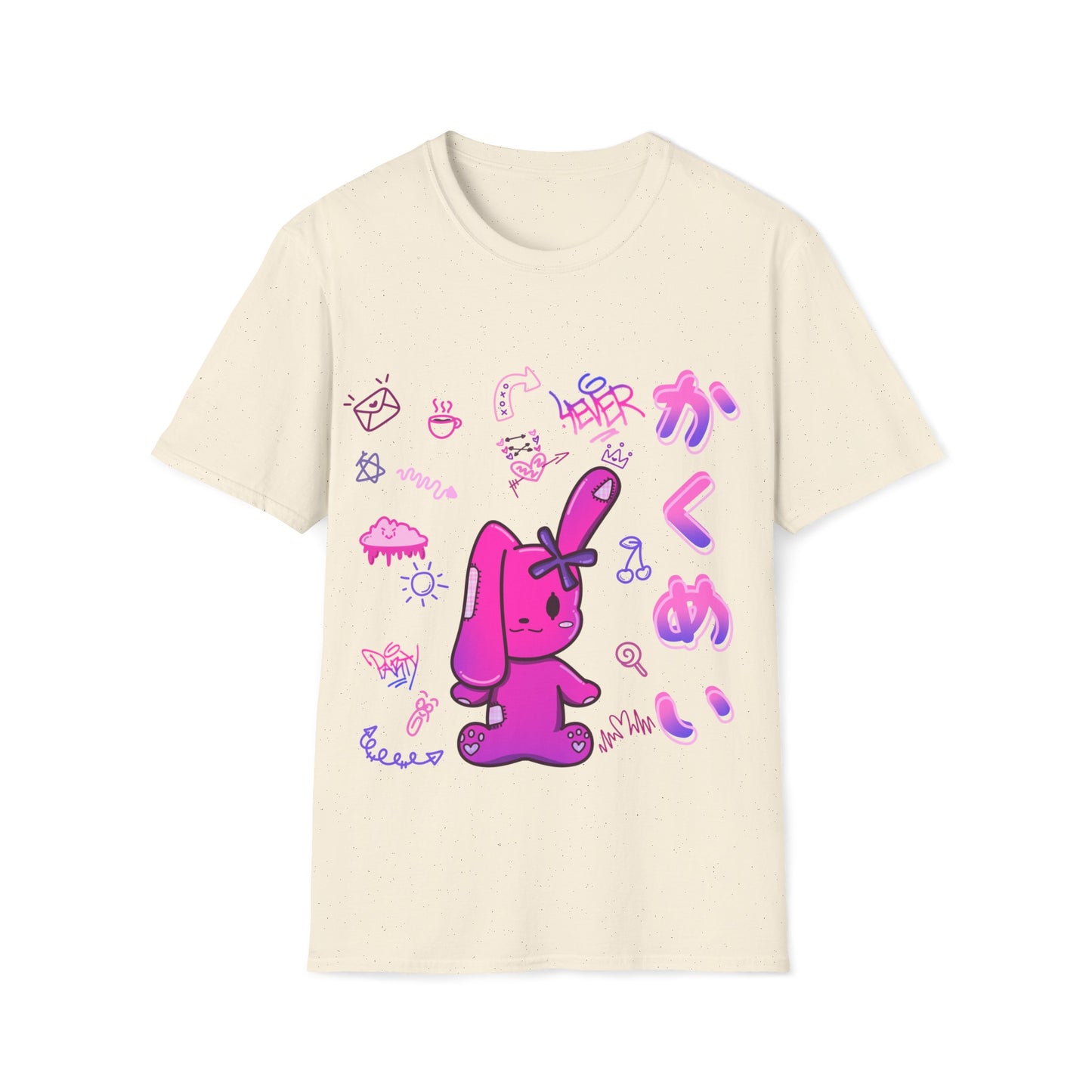 Hot Pink Harajuku X Bunny T Shirt