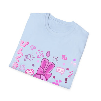 Pink Harajuku X Bunny T Shirt