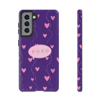 XOXO Pink Heart Phone Case (Google and Samsung)