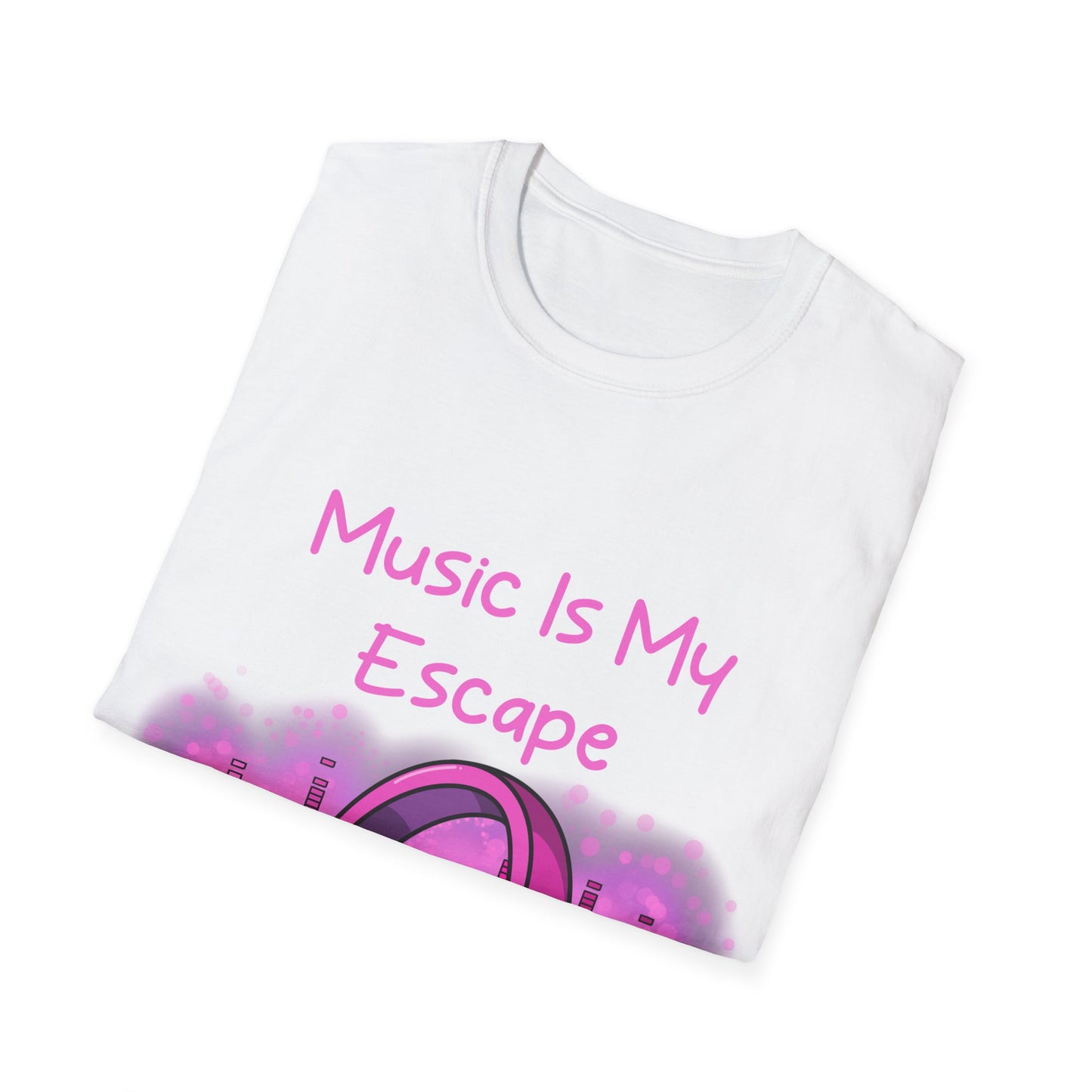 Music Is My Escape Pink Aesthetic T Shirt