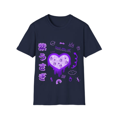 Kawaii Desu Ne Purple X Bunnies T Shirt