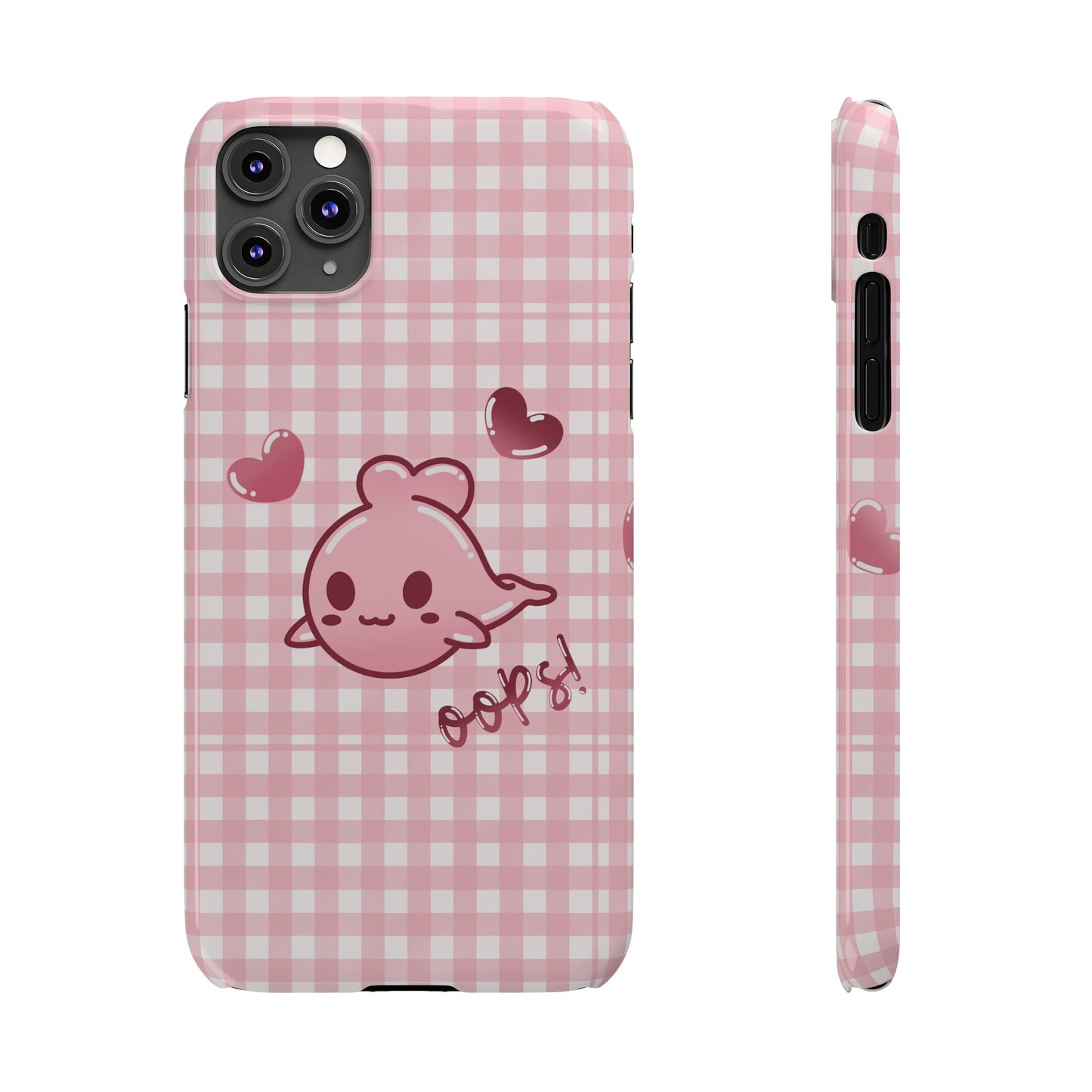 Oops Baby Heart-Head Seal Phone Case (iPhone)