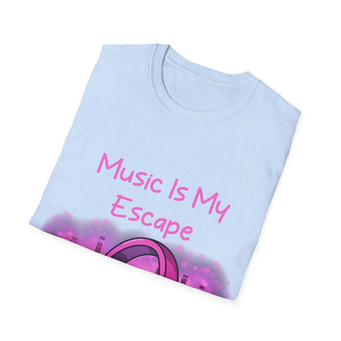 Music Is My Escape Pink Aesthetic T Shirt