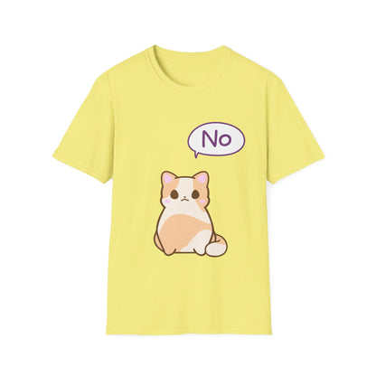 Silly Cat Saying No T Shirt