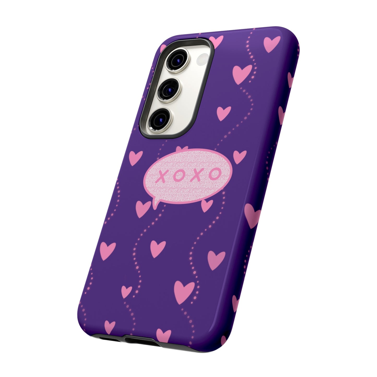 XOXO Pink Heart Phone Case (Google and Samsung)