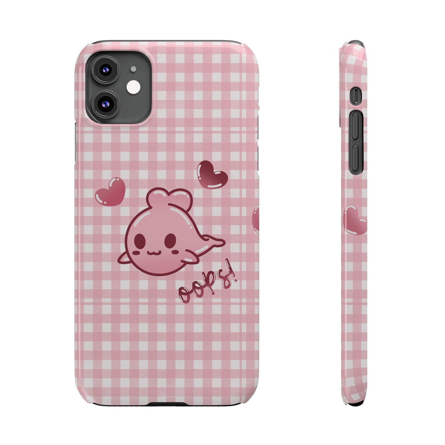 Oops Baby Heart-Head Seal Phone Case (iPhone)