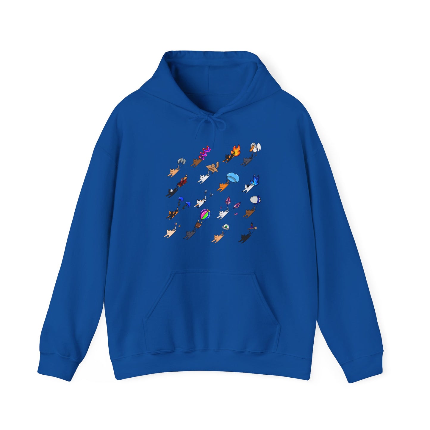 Cats Flying Hoodie