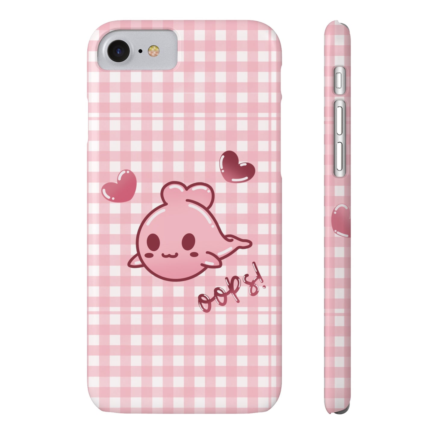 Oops Baby Heart-Head Seal Phone Case (iPhone)