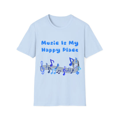 Music Is My Happy Place T Shirt