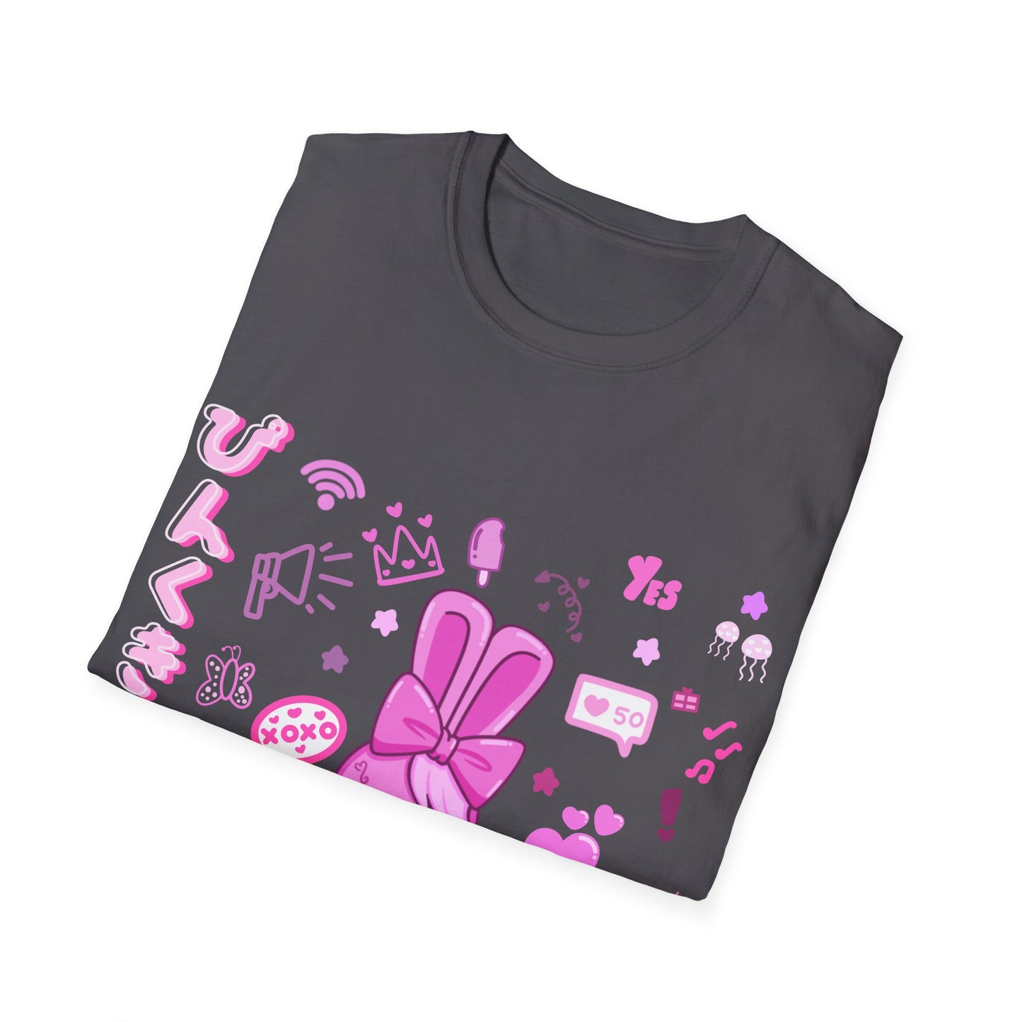 Pink Harajuku X Bunny T Shirt