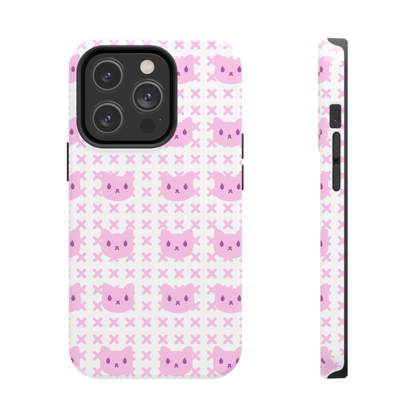 Pink X Cat Phone Case (iPhone)