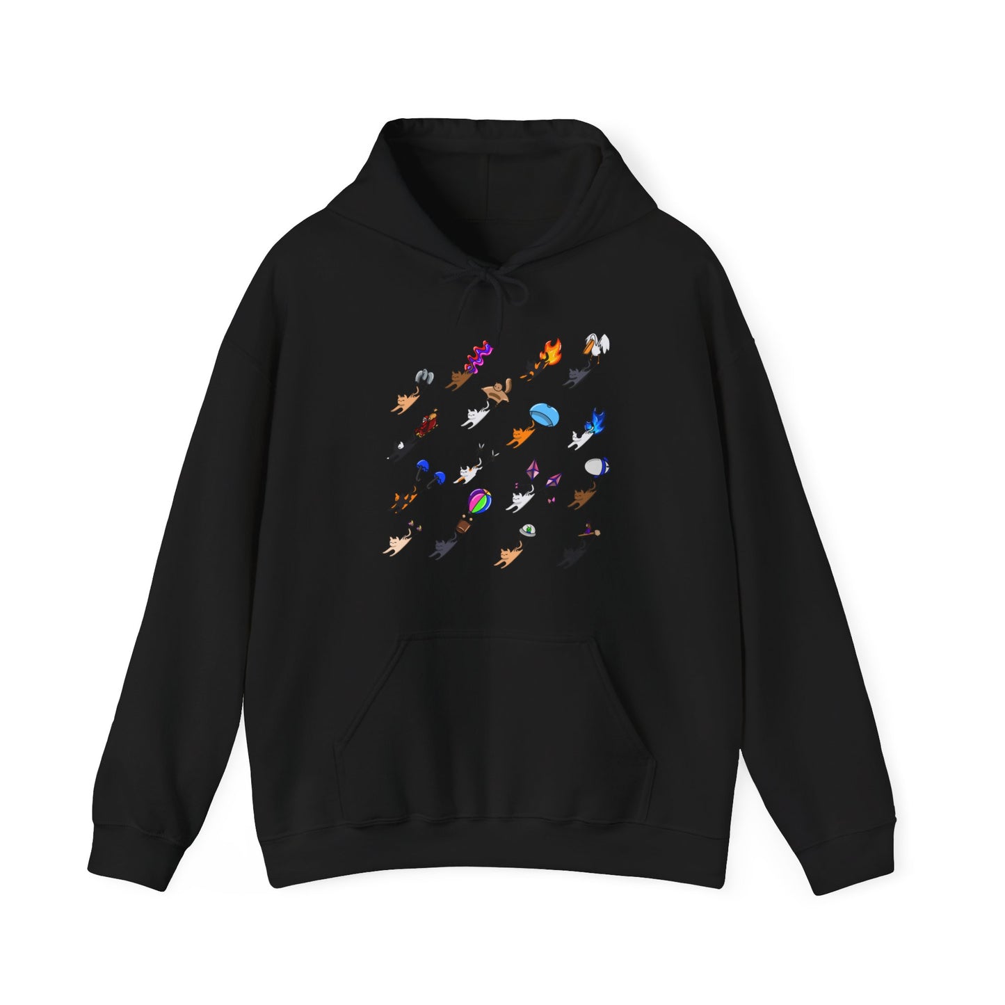 Cats Flying Hoodie