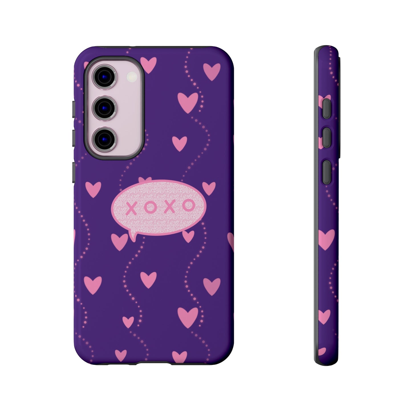 XOXO Pink Heart Phone Case (Google and Samsung)