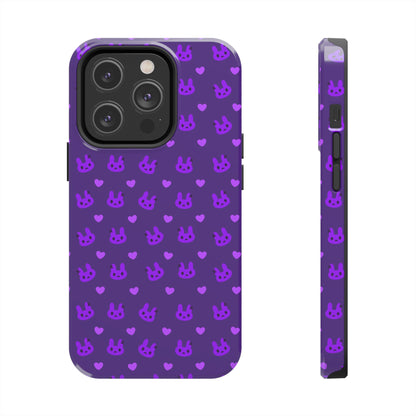 Cute Bunny Purple Phone Case (iPhone)